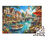 Boat Bridge Flower 1000pcs For Adults Mini Puzzle Birthday Gift