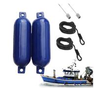 Boat Bumper - Ribbed Inflatable PVC with Numerous Watercraft Designs - 40cm for Leak Leaks | UV Resistant Protection Accessories for Sea, Lake | Ideal for L