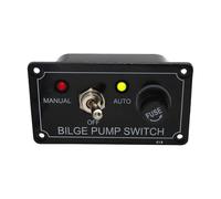 Boat Button Panel | With Fuse And On/Off Control For Bilge Pump - Button Panel for Marine Yacht | Bilge Pump, Recreational Vehicle, Yacht, Marine Use, Truck