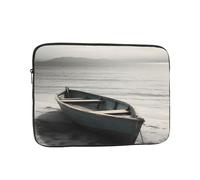 Boat by The sea Laptop Case 10 inch, TSA Laptop Sleeve Shockproof Protective Notebook Case Water Resistant Computer Carrying Cover Briefcase Handbags Men Women Computer Bag