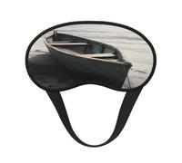 Boat by The Sea Sleep Mask for Side Sleeper, Blackout Sleep Eye Mask Comfortable Blindfold Eyeshade Soft Breathable Sleeping Mask with Elastic Strap Silk Eye Covers for Travel