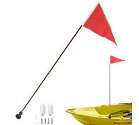 Boat Cabin Products, Kayak Flag 47inch High Visibility Kayak Safety Flag Track Mount Boat Safety Flag with Stable Base Foldable Multipurpose Kayak Flag for Dinghy Yacht Canoe