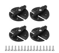 Boat Cabinet Twist Latch Kit, 4 Sets Turn Button Latch Loft Hatch Catch Reinforced Nylon 59mm Round Turn Button Lock Latch for Yacht Rv Door Cabinet Hatch Boat Hatch Twist Lock