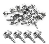 Boat Canvas Snaps Stainless Steel Screws 3/8” Socket with Marine Grade Stainless Steel 1/2” (12.5mm) Screw, Snap Screw Stud, Replacement Snaps for Boat Cover, 25 Pcs
