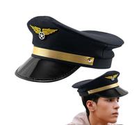 Boat Captain Hat Vintage Embroidered Marine Admiral Costume