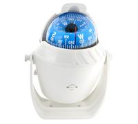 Boat Car Compass with LED, White LC760 Dashboard Compass, Adjustable Declination, Large Dial, 5.4 x 4.2 x 3.7 in / 13.7 x 10.7 x 9.4 cm, for Marine Navigation, Caravan, Truck