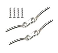 Boat Cleats, Wind Resistant Easy Installation Marine Berth Accessories, Cleats for Dock, for Kayak Mooring Canoe Decks Piers Tying Up