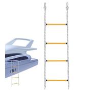 Boat Climbing Ladder - Foldable Portable Step Hooks, Compact Boarding Rope Ladder | Stainless Steel Boat Lightweight Foldable Stainless Steel Climbing Swim Step for Pickup