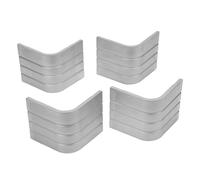Boat Corner Caps Durable Aluminum Pontoon Deck Protection for 90° Rounded Corner, Set of 4 for Marine Use, 3-1/8in-3-/16in