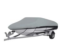 vidaXL Boat Cover Dust Boat Canopy Protective Boat Center Console Cover Grey