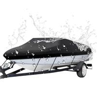 Boat Cover for BRIG Tender 4 2020 2021 2022 2023 2024 2025 2026, Waterproof Heavy Duty Trailerable Tarp Covers, for V-Hull, TRI-Hull, Runabout Boat, Pro-Style Bass Boats,A