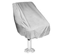 Boat Cover, Gray Waterproof Dustproof Table Chair Cover Boat Cover Oxford Fabric Helm Chair Protective Covers Elastic Closure Boat Bench Chair Cover, 61x56x64cm