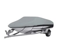 Boat Cover Grey 660x235 cm Oxford PU Coated V-Hull Waterproof with Straps & Bag