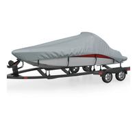 Boat Cover Grey Oxford PU 760x430 cm Heavy Duty Waterproof Storage with Straps.