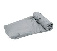 Boat Cover Grey Tear-Resistant Polyester 519-580 cm Length 294 cm Width with Waterproof Tarpaulin and Tie Down Strap for Motor Boat, Sailing Boat, Inflatable Boat