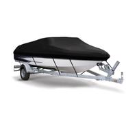 Boat Cover, Heavy Duty Waterproof Trailerable Boat Cover for V-Hull, TRI-Hull, Runabout Boat, Pro-Style Bass Boats, Fits up to 17-19ft Long and 96 in Wide