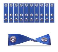Boat Cover Snap Extender for Boat Canvas,Steel Snap Extender,Extension Sizes 2"~3" (Blue, 10pack)