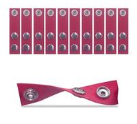 Boat Cover Snap Extender for Boat Canvas,Steel Snap Extender,Extension Sizes 2"~3" (Red, 10pack)