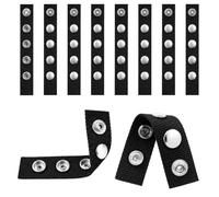 Boat Cover Snap Extender, Marine Nylon, Extension Sizes 1"-4", 10 Pack (Black)