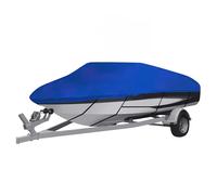 Boat Cover V-Hull 760x350 cm Blue Oxford PU Waterproof with Quick-Release Bag XL