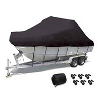 Boat Cover Waterproof Heavy Duty Trailerable 600D Oxford All Weather Protection for Cruiser Pilot V-Hull