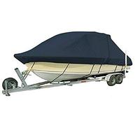 Boat covers 1200D PU Coated Heavy Duty Trailerable Boat Outdoor Cover (Navy Blue)