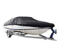 Boat covers 210D 11-24FT Heavy Duty Trailerable (Black 17to19FT)