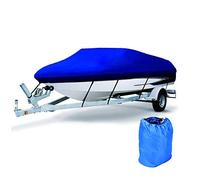 Boat covers Boat Speed 210D Runabout Boat Speed for Trailerable Speedboat Fishing Blue 21~24ft (Blue 20~22ft)