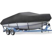 Boat covers Outdoor Tent 600D for V-Hull Runabouts and Bass Boats (11' - 27' L by up to 19' W Full ） (11~13FT 420 X 270 CM)