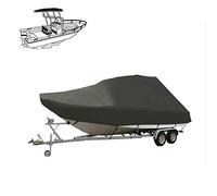 Boat covers Trailer Ship Cover Cruiser Boat-Cover Heavy-Duty 600D Water Sun Proof Protection Fish-Ski Vhull Cover(Black 11~13ft)