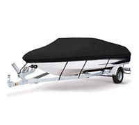 Boat covers Trailerable 210D Heavy Duty All Weather Protection Runabout (Black 14~16ft)