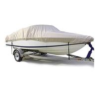 Boat covers Windproof And Dustproof 210D Tear Resistant Cloth Runabouts Cover Runabouts (Grey 17~19ft)