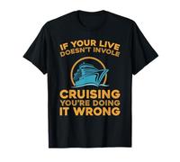 Boat Cruise Cruising Ocean Trip Captain - Ship Liner T-Shirt