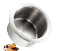 Boat Cup Holder Insert - Stainless Steel Silver Color Flush-Mounted Model,Stainless Steel Drink Cup Holder,For Next To Your Sofa, Coffee Table, Lounge Chair, Camper, Car, Truck, Recreation Vehicle