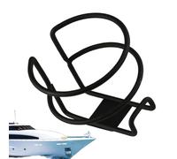 Boat Cup Holder, Marine Beverage Bottle Stand, Anti Slip Groove Design, Compact Mountable Build for Yacht, Trailer, Car, RV, Motorcycle, Watercraft, Dock, Fishing Boat, 3.5x3.58x3.35 Inches