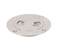 Boat Deck Round Plate, 82mm Stainless Steel | Durable construction, Polished surface, Rubber seal, Easy installation, For boats, yachts