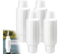 Boat Dock Bumpers for Poles Posts,Dock Post Bumpers Dock Pole Bumper,Dock Fender Bumper Slide-Over Post Pole,Slip-On Dock Leg,Vertical Protection Dock Guards,Soft UV-Resistant Marine Vinyl-4pk White