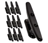Boat Dock Cleats - PA66 Nylon 4" Black Boat Cleats | Marine Dock Line Bracket | Non Slip Tie Down Clip | Heavy Duty Tie Down Attachment for Kayaks,