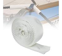 Boat Dock Line Chafe Guard - Rope Protector Sleeve for Mooring Lines up to 1" - Polyester for High Resistance, Sailing Docking Anchoring Equipment for Yacht (10ft)
