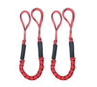 Boat Dock Lines 2pcs Bungee Dock Mooring Ropes 4FT Stretchable Docking Kayaking Accessories(Red)