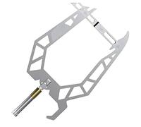 Boat Docking Hook, Stainless Steel Mooring Threader with Throwing Loop, U and Crescent Moon Shape, Corrosion Resistant, Lightweight Design