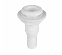 Boat Drain Outlet Marine Thru Hull Connector Fitting Drain Hose Barb Adapter Connection Suitable for Boats Yachts Fishing Vessels, 18mm