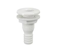 Boat Drain Outlet Marine Thru Hull Drain Fitting Connector Hose Barb Adapter Sun Resistant Build Suitable for Boats Yachts Fishing Vessels, 1 Inch