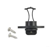 Boat Drain Screw Bung Socket 18mm Captive with O-For Ring, Black Plastic Transom Drain Fitting for Fish Wells ICEs Chests Hull, Includes 2 Screws