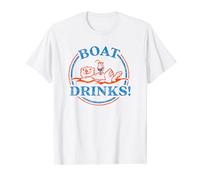Boat Drinks Funny Sea Otter Drinking Tropical Beach Cocktail T-Shirt