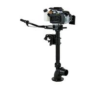 Boat Engine, Outboard Motor, Fishing Boat Engine, 4 Stroke 4HP Water Cooling System Outboard Motor Fishing Boat Engine CDI Ignition System, for Small Watercraft, Kayaks, Canoes, Dinghies
