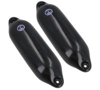 Boat Fender Black Anchor Marine 2pk 11cm x 40cm Yacht Bumper Mooring Buoy