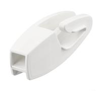 Boat Fender Clip 13mm Mudguard Hook for Quick Release for Docking Marine Hardware Heavy Duty ABS Plastic Black White(White)