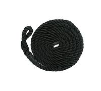 Boat Fender Line Marine Dock Protector Bumper Rope 9.5mmx2M Black | PP polypropylene,9.5mmx2m,protects boat fenders,easy to clean,for boats,yachts,docks,sailboats,row boats,buoys