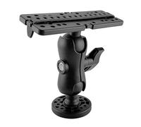 Boat Fish Finder Mount - Fishfinder Bracket Plate | Kayak Canoe Marine Holder, Ball Base Swivel Mount With Rotation Function, Scenario For Raft Fishing, Trips, Small Boat Navigation Setup